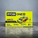 Ryobi One+ 18V Cordless 1600A Jump Starter With 2.0 Ah Battery And Charger P7110. Fixed Price $124.88.