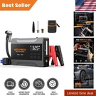 All-in-one Jump Starter 2000A With Air Compressor & Led Light For Emergencies. Fixed Price $159.99.