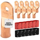 Selterm 10PCS 4/0 Awg Xl 5/16" Stud Battery Lugs Ring Terminal Connectors .... Fixed Price $57.03.