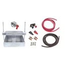 Car Battery Relocation Kit W/cast Alum Box W/batt Disc. Fixed Price $330.99.