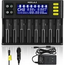 18650 Battery Charger, Mieklale 8+2 Bays Smart Universal Slots, Black. Fixed Price $64.57.