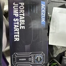 Portable Car Jump Starter With Air Compressor, Acezuk 150PSI 8000A, Black. Fixed Price $117.95.