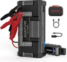 Avapow 6000A 32000MAH Car Battery Jump Starter 12V W/ Built-in Led Light *2000MC. Fixed Price $110.39.