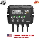 Noco Genius GEN5X3 3-BANK 15A (5A/BANK) 12V Onboard Marine Battery Charger. Fixed Price $139.96.