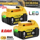 2PACK For Dewalt Volt Max Xr 8.0AH Lithium Ion Battery DCB206-2 DCB205-2. Fixed Price $30.78.