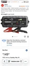 Noco Boost Xl GB50 1500A 12V Ultrasafe Lithium Jump Starter Box. Fixed Price $130.00.