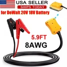 Jumper Adapter For Dewalt 20V Battery Automotive Booster Cables 5.9FT 8AWG. Fixed Price $27.98.