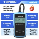 Topdon AB101 Battery Tester 12V Car Load Cranking Charging. Fixed Price $24.99.