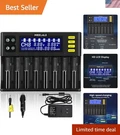 Smart 8+2 Bays 18650 Battery Charger With Lcd Display - Fast And Safe Charging. Fixed Price $103.99.