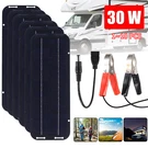 Lot 30W Solar Panel 12V Trickle Charger Battery Kit Maintainer Boat Car. Fixed Price $13.95.