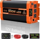 Jlouneo Portable 1500W/3000W Peak Pure Sine Wave Power Inverter 12V Dc 110V Ac. Fixed Price $89.00.