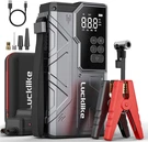 Lucklike Jump Starter With Air Compressor, 4000A Portable Car Battery Booster. Fixed Price $71.89.