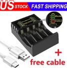 Intelligent Battery Charger 4 Slot For Aaa Ni-cd Ni-mh Rechargeable Batteries. Fixed Price $5.98.