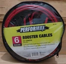 Performax 6-GAUGE 12' Booster Cables. Fixed Price $16.00.