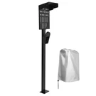 Vivo Black Electric Vehicle Charging Station Stand With Weather Protection Hood. Fixed Price $99.99.
