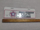 1976 Adams Friendship Wisconsin License Topper-booster Plate Bicentennial. Fixed Price $40.00.