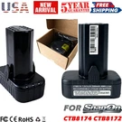 Tool Battery For Snap-on CTB8174 14.4V 2.5AH CTB8172 CTC772/123 CT861DB CTR862. Fixed Price $79.90.
