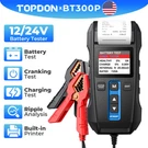 Topdon BT300P 12V Car Heavy Duty Truck Digital Battery Tester With Printer. Fixed Price $79.99.