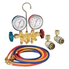 Fjc 6715 Brass R-134A Manifold Gauge Set With 72 Hoses And Quick Cou. Fixed Price $122.85.