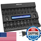 Mieklale 20+2 Bay Aaa Battery Charger With Smart Lcd Display Fast Charging Fo. Fixed Price $57.40.