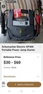(for Parts Repair,) Schumacher Electric XP400 Portable Power Jump Starter. Fixed Price $20.00.