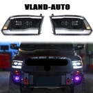 Fit 2009-2018 Dodge Ram 1500 Black Projector Headlights Led Sequential Indicator. Fixed Price $589.99.