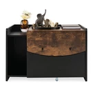 Cat Litter Box Enclosure W/ Pull-out Drawer Flip Rolling Caster Indoor. Fixed Price $69.00.