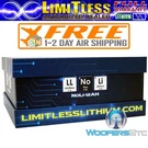 Limitless Lithium NOLI-12AH Sodium 7" Case 300A 4000W Super Car Audio Battery. Fixed Price $399.00.