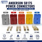 Anderson SB175 Power Plug Connector Kit 175A 600V Choose 6, 4, 2 1/0 Awg. Fixed Price $30.40.