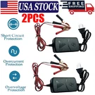 2PC 12V Car Battery Charger Maintainer Trickle Rv For Truck Motorcycle Atv Auto. Fixed Price $9.79.