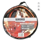 Simoniz 12' Jumper Cables 10-GAUGE 200 Amp Booster. Fixed Price $24.99.