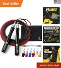 Speed Jump Rope With 2 Steel Cords & Carry Case Aluminum Handles For Boxing. Fixed Price $53.99.
