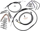Burly Brand Complete Black Vinyl Handlebar Cable/line Kit For Ape Hangers - 12". Fixed Price $403.49.