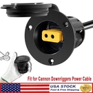 1903012 For Cannon Downriggers Power Cable Black Flush Mount Port. Fixed Price $17.99.