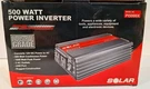 New Solar 500 Watt Power Inverter Industrial Grade. Fixed Price $55.80.