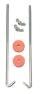 Southwire 966-8 J Hook Battery Hold Down Bolts 8-INCH Chrome Finish Durable. Fixed Price $9.18.
