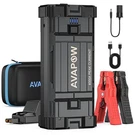 Avapow 4000A Peak Car Jump Starter 27800MAH 12V Portable Battery Booster Usb QC3. Fixed Price $123.79.