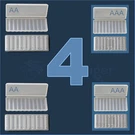 4-PACK Battery Storage Case Holder Organizer Box :each Holds 10 Aaa Batteries. Fixed Price $9.61.